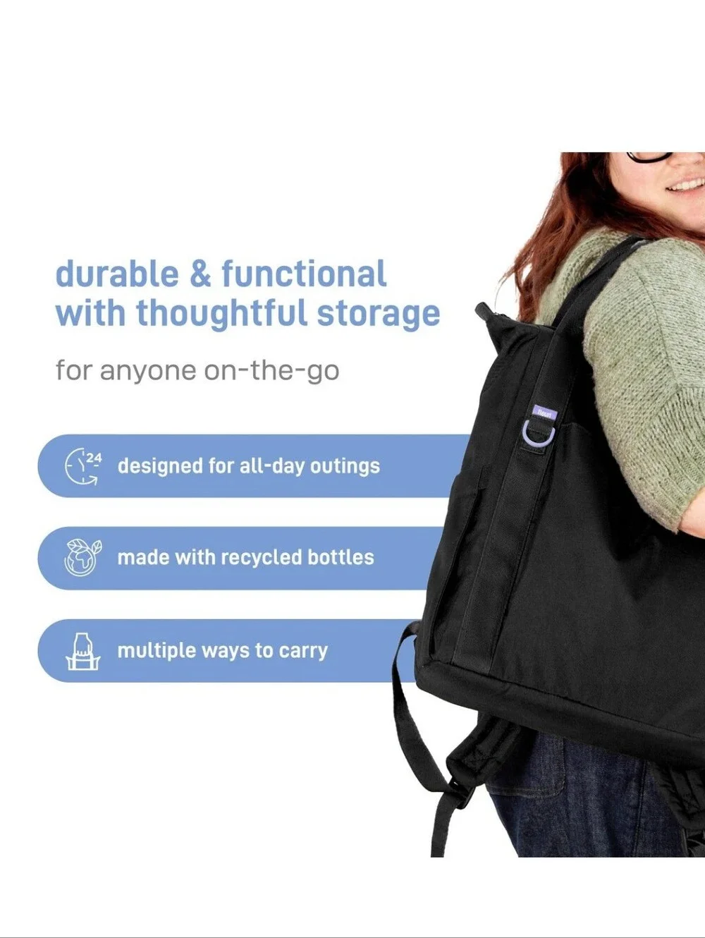 Ubbi Fleur Diaper Bag